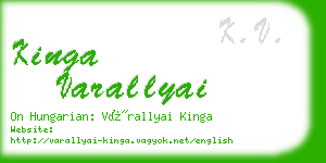 kinga varallyai business card